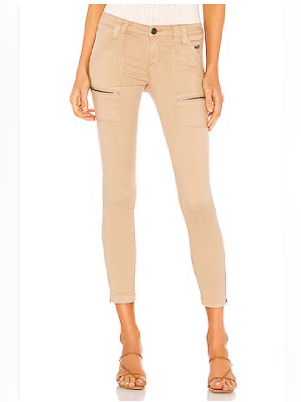 NWT Joie The Park Skinny Cargo Utility Pants Macadamia Beige 29